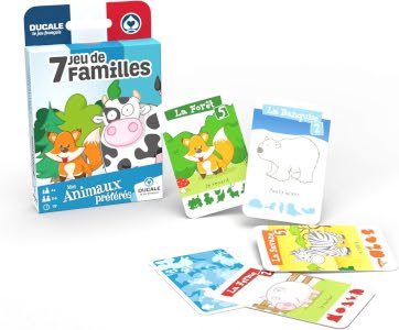 Jeu de Cartes Enfant - Jeu de 7 Familles Mes Animaux préférés Jeu de Cartes Enfant - Jeu de 7 Familles Mes Animaux préférés